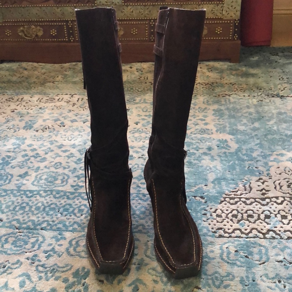 Pons Quintana high wedge fringe boot